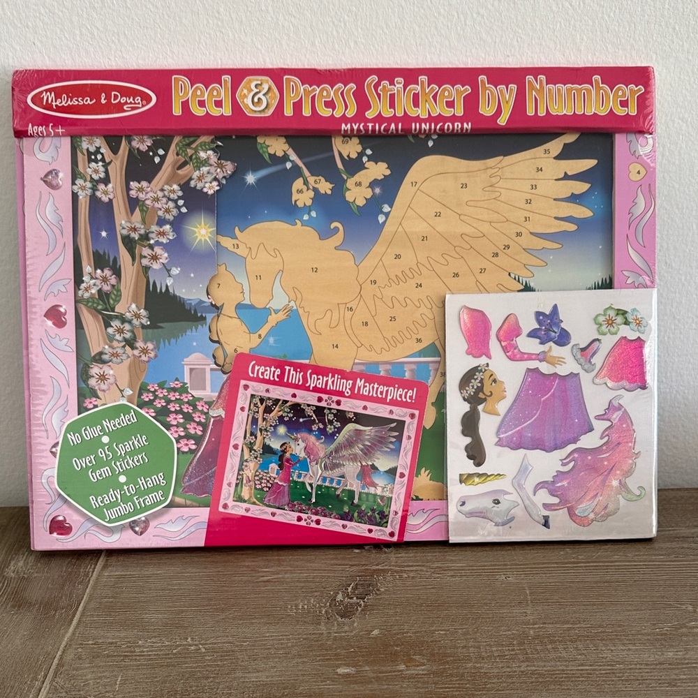 Melissa & Doug Mystical Unicorn Sticker by Number Kit